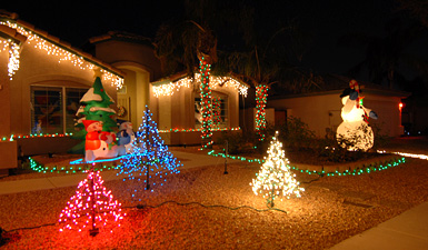 Evergreen Street Holiday Lights